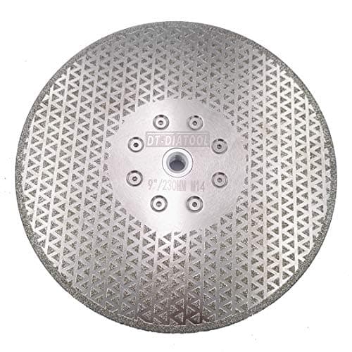 Image of DT-DIATOOL Diamond Cutting and Grinding Discs 9 Inch / 230mm x M14 Both Side Coated Electroplated for Granite Tile Marble Stone