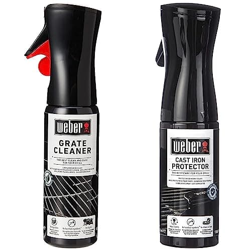 Image of Weber Grill Grate Cleaner Spray | Biodegradable BBQ Cleaner | Weber Barbecue Accessories | Designed for Cleaning Cooking & Cast Iron Protector | Cast Iron Spray for BBQ Grill | Designed for Cast