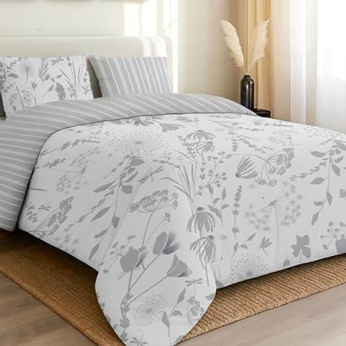 Image of Dreamzie King Size Duvet Cover Sets - Premium Microfiber Reversible Kingsize Duvet Cover Sets (230 x 220 cm) 3 PCs - Ultrasoft Hypoallergenic Quilt Cover King Size Bedding Sets with Zipper Closure