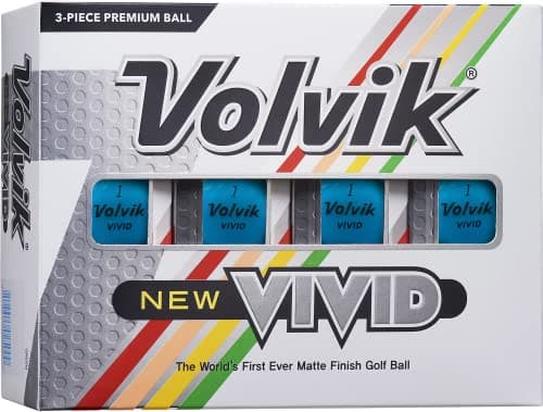 Image of Volvik Vivid Golf Balls: Matte Blue, Dozen