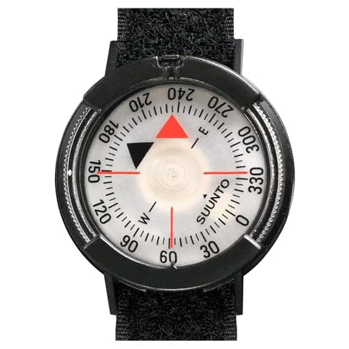 Image of Suunto Compass M-9 NH, Northern Hemisphere, With Velcro Wristband, SS004403001,Black