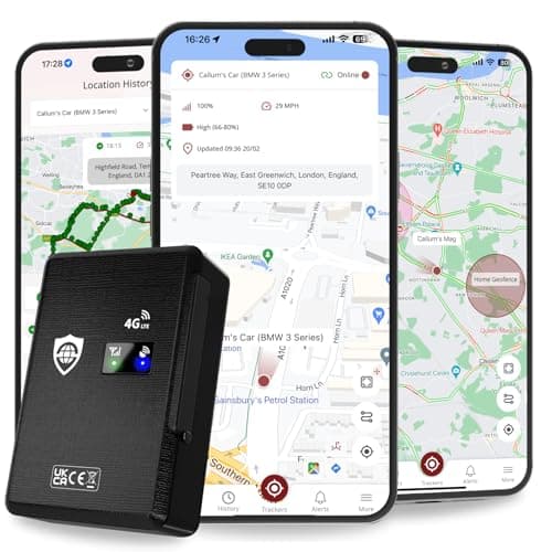 Image of SafeTag Mag 4G – Rechargeable & Magnetic GPS Tracker for Car, Van, Motorbike, Caravan. 90 Days Standby, Real Time Tracking & Instant Alerts, 7 Day Free Trial & SIM Included, Designed in the UK