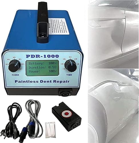 Image of LPLYAA Paintless Dent Repair Tool Dent Puller Kit,1000W Induction PDR Heater Machine Hotbox Car Dent Removal Kit, Digital Display Power and Time for Automobile Body Motorcycle Refrigerator