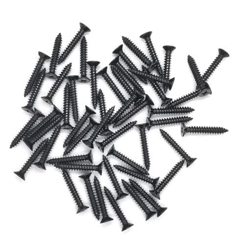 Image of M3 Stainless Steel Screws 30 mm, Black Self Tapping Flat Countersunk Head Wood Screw, Hardware Fasteners, Pack of 50