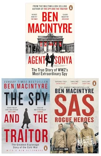Image of SAS Rogue Heroes, The Spy and the Traitor & Agent Sonya by Ben MacIntyre 3 Books Collection Set