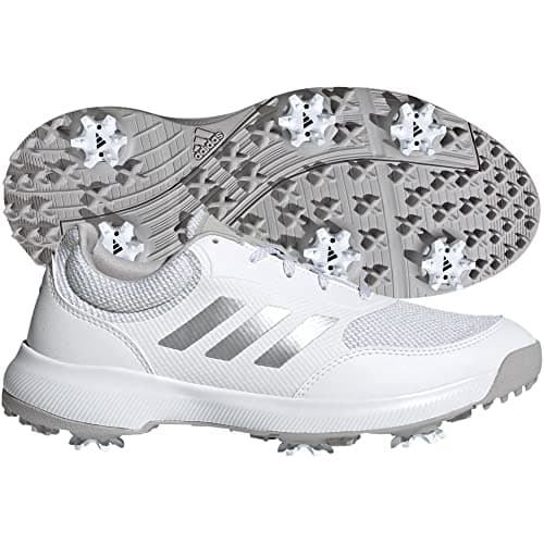 Image of adidas Women's Tech Response Golf Shoe, White Silver Grey, 4 UK