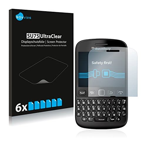 Image of Savvies 6 Pack Screen Protector compatible with RIM BlackBerry 9720 Protection Film Clear