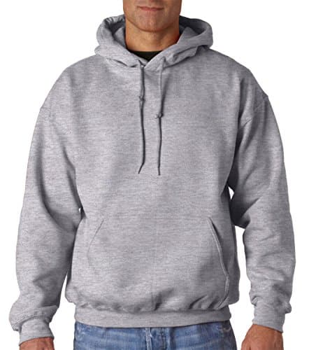 Image of GILDAN Heavyweight DryBlend Adult Unisex Hooded Sweatshirt Top/Hoodie (13 Colours) (2XL) (Sport Grey)