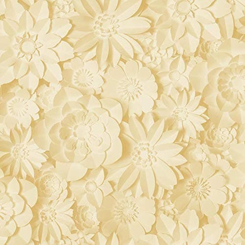 Image of 3D Effect Floral Wallpaper Flowers Yellow Mustard Washable Fine Decor Dimensions from Y�L