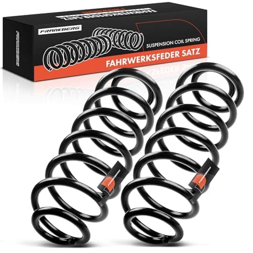 Image of Frankberg 2x Coil Spring Rear axle Compatible with E-O-S 1F7 1F8 2.0L 2006-2015 T-o-u-r-a-n 1T3 1.6L 2010-2015 Replace# 1K0511115DE