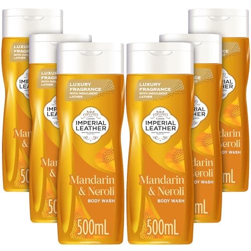Image of Imperial Leather Mandarin & Neroli Refreshing Body Wash Shower Gel, Signature Oil Blend, Creamy Lather, Gentle Skin Care, Bulk Buy, Pack of 6x500ml