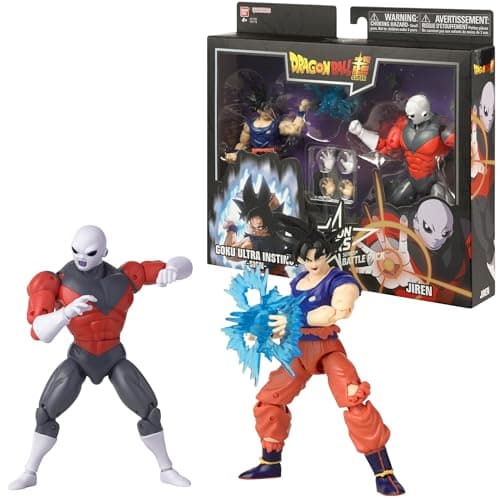 Image of Dragon Ball Super Dragon Stars Battle Pack | Ultra Instinct Sign Goku vs Jiren 17cm Action Figure 2‑Pack with Attack Effects & Swappable Hands | Official Bandai Namco