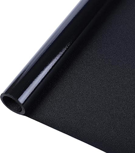 Image of rabbitgoo Blackout Window Film, Black Out Window Film Privacy Day and Night, Blackout Glass Sticker Vinyl Covering for Glass Doors, Light Blocking UV Protection Dark Black 75x200 cm