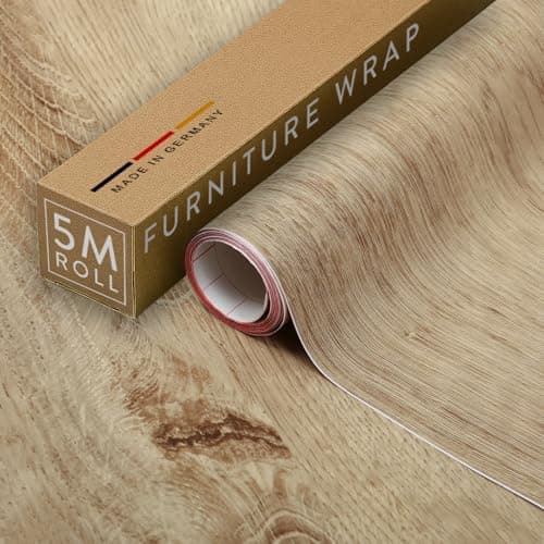 Image of Vinyl Warehouse 5m x 67.5cm d-c-fix Ribbeck Oak Wood Sticky Back Vinyl Furniture Wrap 200-8286