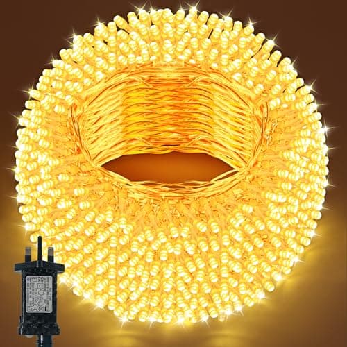 Image of Bszatan Fairy Lights Plug in, 30m 300 LEDs Fairy Lights Mains Powered, Waterproof Warm White String Lights with 8 Modes Indoor Outdoor for Bedroom Patio Party Tree Wedding Decorations