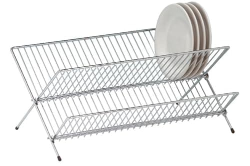 Image of Apollo Large Chrome Folding Dish Drainer
