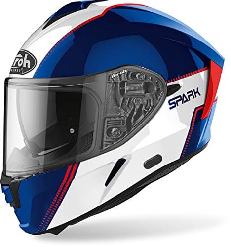 Image of Airoh HELMET SPARK FLOW BLUE/RED GLOSS L
