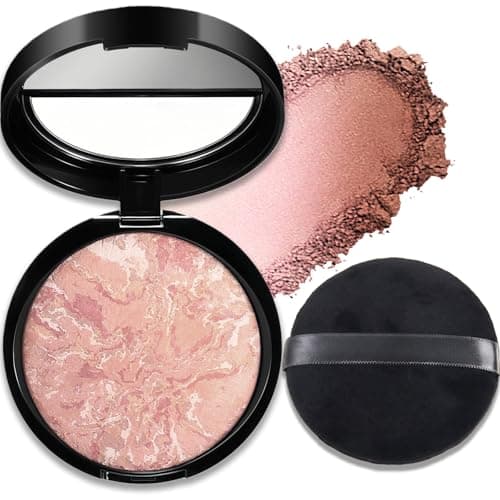 Image of Mineral Magic Powder Foundation for Mature Skin, Baked Colour Correcting Powder with Sponge, Medium to Full Coverage Oil-Control Smooth Makeup - Suitable for Light Skin Tones (Fair)
