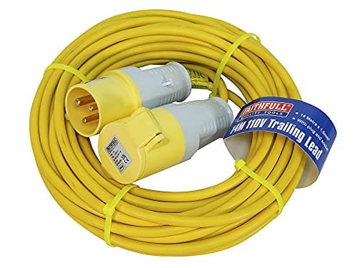 Image of Faithfull FPPTL14ML 14 Metre L/V Trailing Lead Extension Lead 110V 16A 1.5mm Cable