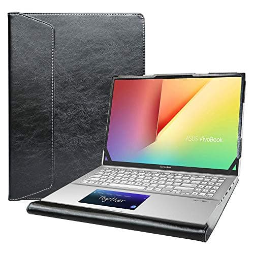 Image of Alapmk Protective Cover Case For 15.6" HUAWEI Matebook D 15 2020 & Asus VivoBook S15 S532FA/VivoBook 15 F512DA F512FA X512FA/ZenBook Flip 15 UX563FD & Lenovo IdeaPad Slim 7 15IIL05 Laptop,Black