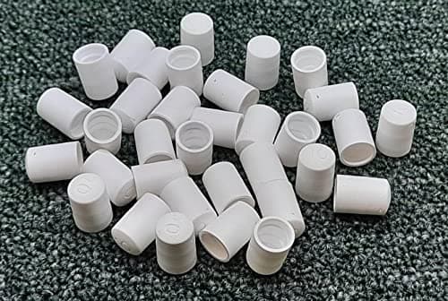 Image of TERF® High Quality Screws Thread Stud End Protective Cap Cover White M10 (10mm) X 17mm Screw Thread Stud Pipe Bolt End Protector PVC Safety Cap Cover - Pack of 10