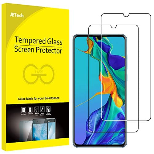 Image of JETech Screen Protector for HUAWEI P30, Tempered Glass Film, 2-Pack