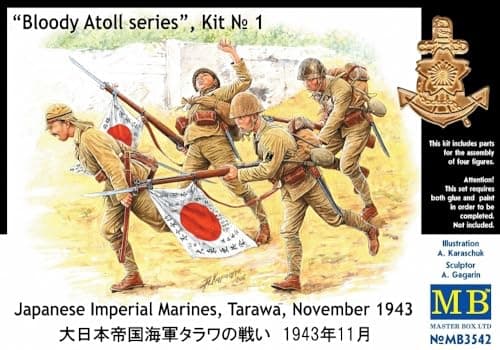 Image of Masterbox 1:35 Scale Bloody Atoll Series. Kit No 1". Japanese Imperial Marines Figure