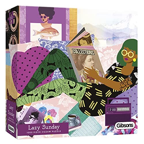 Image of Lazy Sunday | 1000 Piece Jigsaw Puzzle | Art Fashion Puzzle | Sustainable Jigsaw for Adults | Premium 100% Recycled Board | Great Gift for Adults | Gibsons Games
