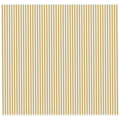 Image of 50PCS Brass Rod, 1mm Metal Solid Round Rod Lathe Bar Stock Copper Rods for RC Model Airplane Helicopter DIY Craft (100mm Length)