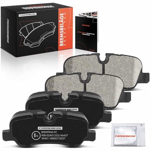 Image of Frankberg Brake Pad Set incl. 4x Pads Rear Compatible with R.a.n.g.e R.o.v.e.r Sport L320 Discovery IV L319 Discovery III LA Replace# LR010664,LR015519