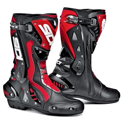 Image of SIDI ST BLACK/RED MOTORCYCLE SPORTS RACE BOOTS new EC 45