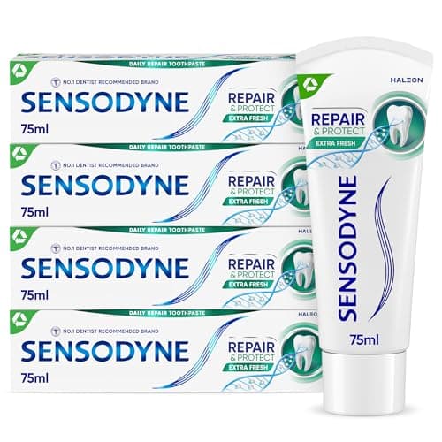 Image of Sensodyne Sensitive Toothpaste Repair & Protect Extra Fresh 4x75 ml