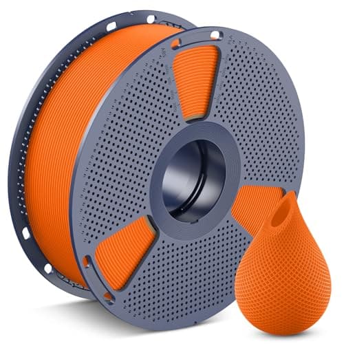 Image of SUNLU PETG Filament 1.75mm, Less Stringing Good Layer Adhesion High Toughness 3D Printer Filament 1.75 ±0.02mm, 1kg Spool(2.2lbs), PETG Sunny Orange
