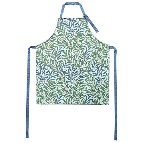 Image of The Leonardo Collection William Morris Willow Bough Apron | Stylish Kitchen Apron for Cooking & Baking | Heat Resistant Oven Glove Compatible