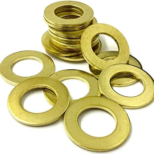Image of KADco® Solid Brass Heavy Duty Form A Flat Washers Thick DIN 125 (M8 - (20pcs))
