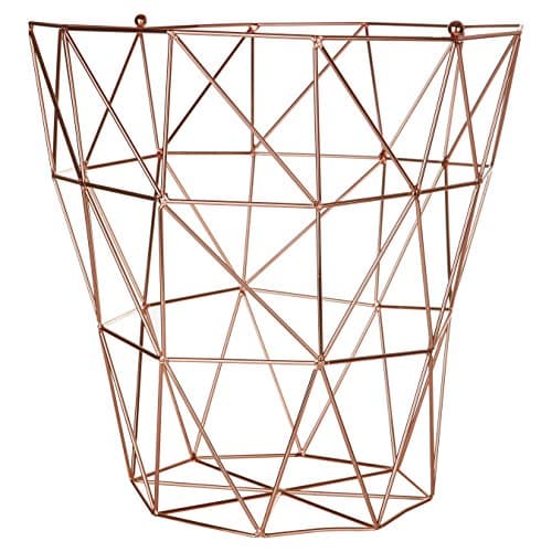 Image of Premier Housewares Vertex Storage Basket - Copper Plated,31 x 31 x 31 cm