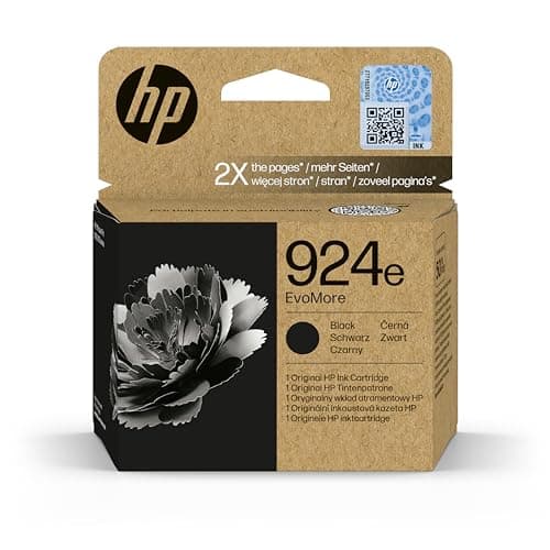 Image of HP 924e EvoMore Black Original Ink Cartridge(4K0V0NE) OfficeJet Pro 8120, 8130 series