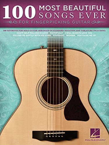 Image of 100 Most Beautiful Songs Ever for Fingerpicking Guitar (Songbook) (GUITARE)