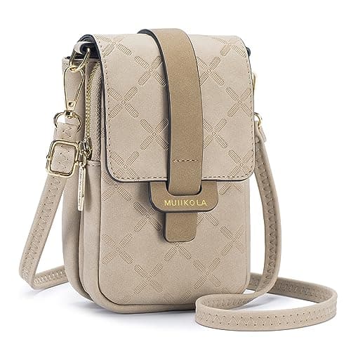 Image of MUIIKOLA Small Phone Shoulder Bag，PU Leather Women's Cross body Bags Handbag with Card Slots, with Adjustable Wide Strap，Versatile Crossbody Bags for Women with Multiple Pockets