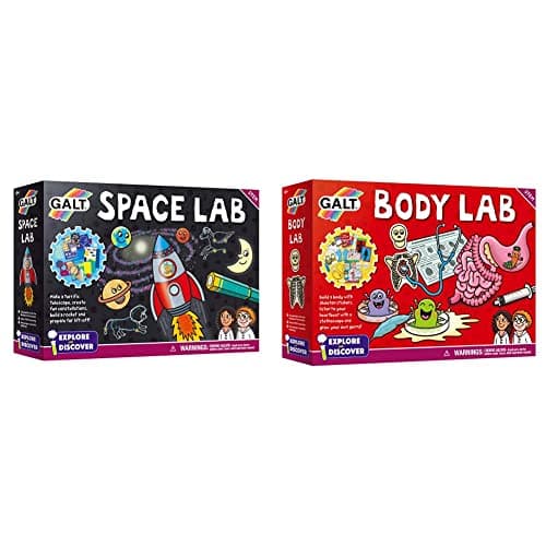Image of Galt Toys, Space Lab, Science Kit for Kids, Ages 6 Years Plus & Toys, Body Lab, Biology Science Kit for Children, Ages 6 Years Plus