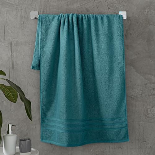Image of Catherine Lansfield Zero Twist Cotton 70x120cm Bath Towel Teal Green