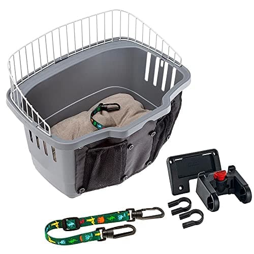 Image of Ferplast Atlas Bike 20 Rapid Dog Bike Carrier, 47 x 35.5 x 34.5 cm, Grey