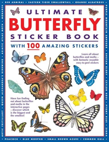 Image of Ultimate Butterfly Sticker Book: with 100 amazing stickers