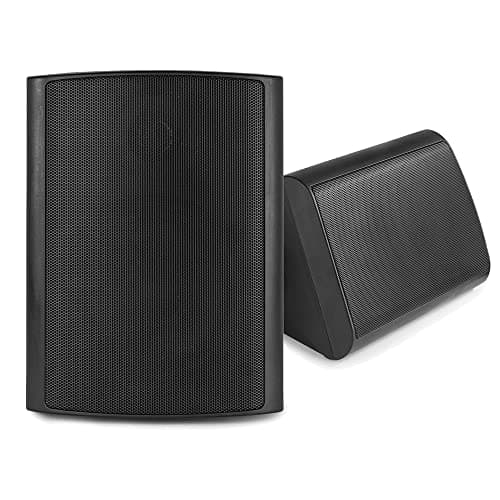 Image of Power Dynamics PD BGO50 5.25" Water-Resistant Wall Speakers Pair - Black | 2-Way Passive Wall Speaker Pair with IP56 Rating, 120W Output, Aluminium Grille, for Indoor and Outdoor Use