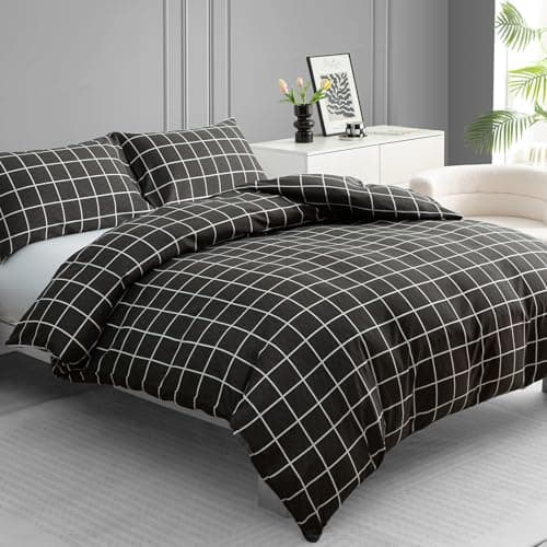 Image of Lazzaro King Size Duvet Cover Sets Premium Microfiber Kingsize Duvet Cover Sets Ultrasoft Hypoallergenic Reversible Quilt Cover Bedding Set With Zipper Closure