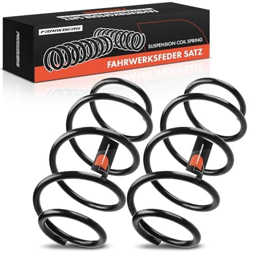 Image of Frankberg 2x Coil Spring Front axle Left Right Compatible with 500 C 312 0.9L 1.2L 2009-Today Replace# 51859958