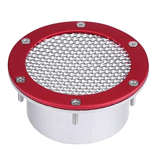Image of Universal Car Racing Air Duct Grille Bumper Vent Inlet for Cold Air Intake(Red).-for car front bumper air vent duct grill