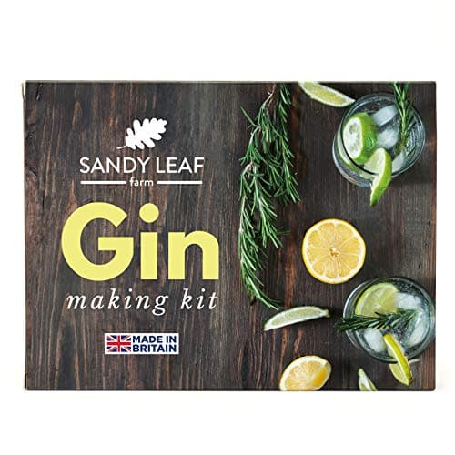Image of Sandy Leaf Farms Gin Making Kit - Make Your Own Gin Kit for Adults - Valentine Day Gin Gifts for Men and Women
