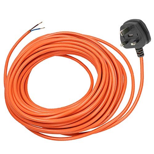 Image of SPARES2GO Cable & Lead Plug for Flymo Easi Glide 300V 330V 330VX Lawnmower (12 Metre)