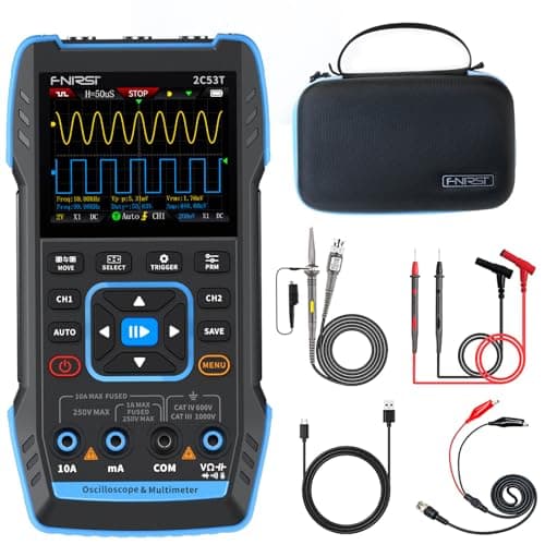 Image of FNIRSI 3 in 1 Oscilloscope 2 Channel Multimeter Signal Generator 2MHz Bandwidth 250 MS/s Sample Rate
